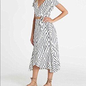 Billabong maxi skirt & wrap top, both size M